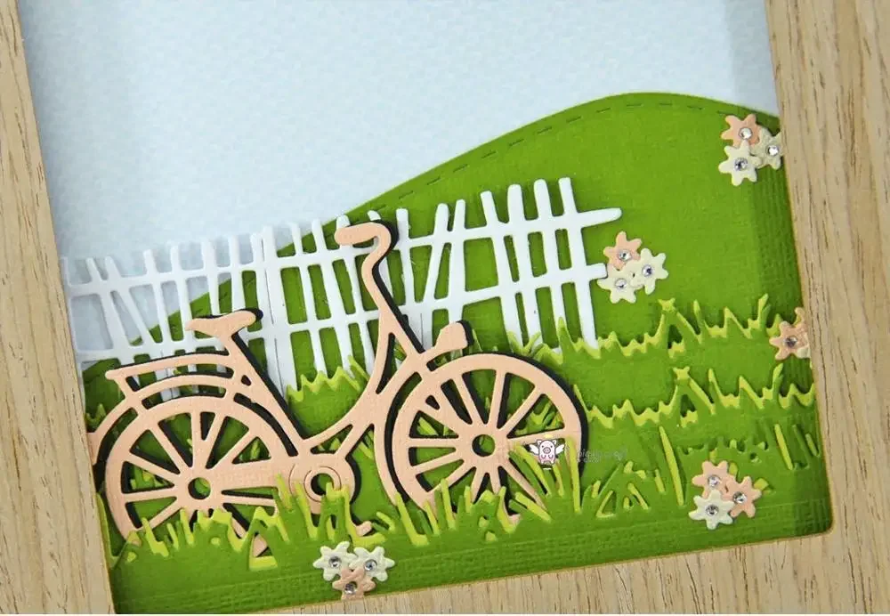 Piggy Craft metal cutting dies cut die mold Bicycle decoration Scrapbook paper craft knife mould blade punch stencils dies