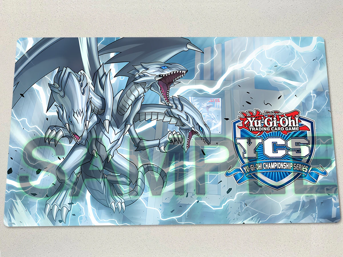 

YuGiOh The Ultimate Creature of Destruction Play Mat Blue-Eyes Ultimate Dragon TCG CCG Pad Trading Card Game Mat Rubber Mousepad