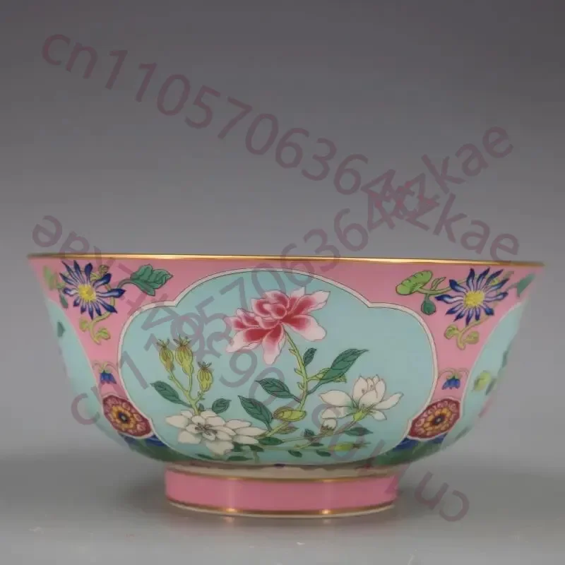 Qing Dynasty Qianlong Gold Painted Bowl Antique Craft, Porcelain Home, Antique