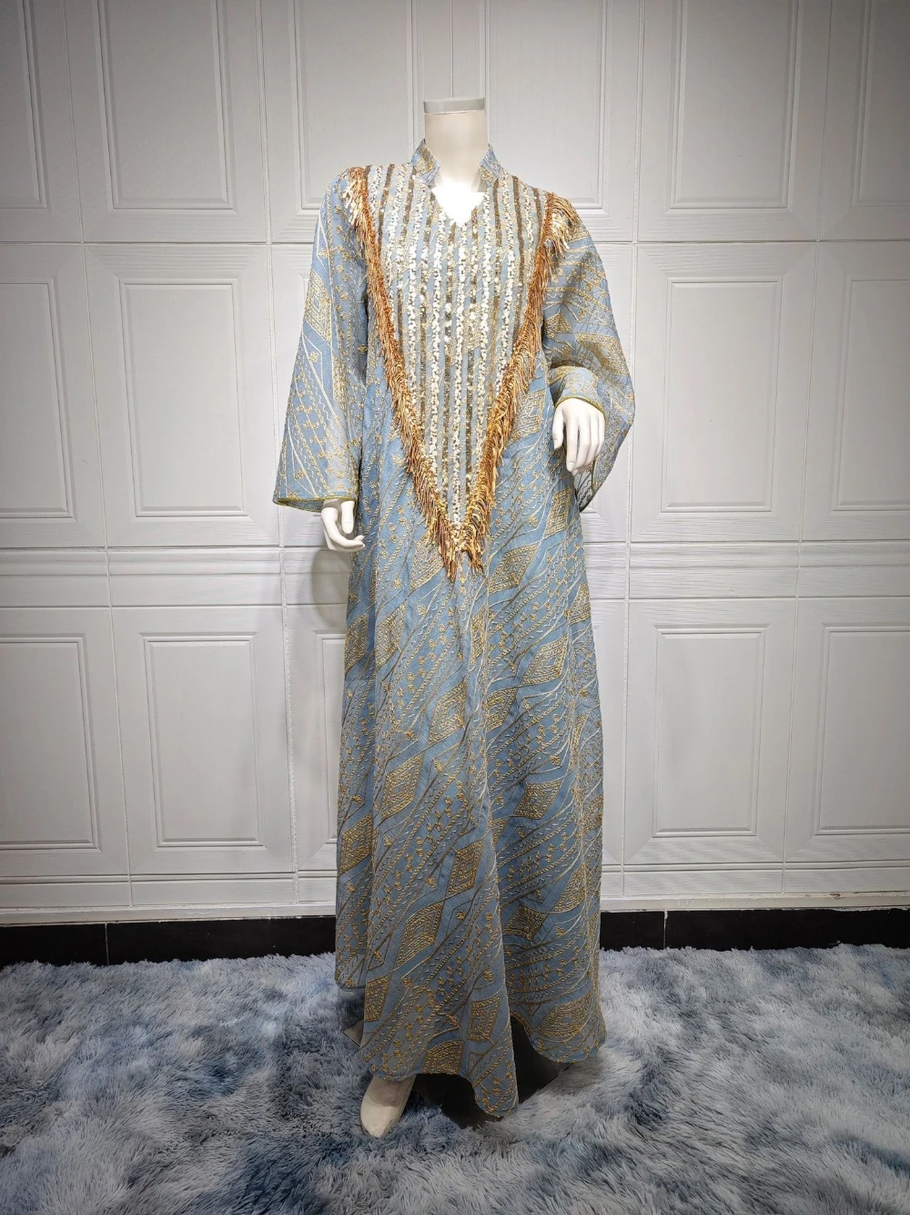Arabische Frauen Chic Quaste Robe Glitter A-linie Stickerei Heißer Verkauf Bankett Abendkleid Kaftan Promi Zarte Tanzen Tragen