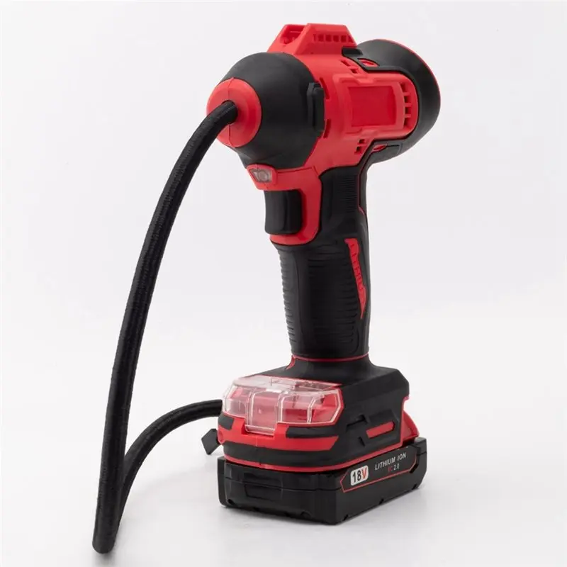 ABKW-Kit de compresor de aire inflador de neumáticos inalámbrico, medidor Digital de 160PSI para batería de 18V