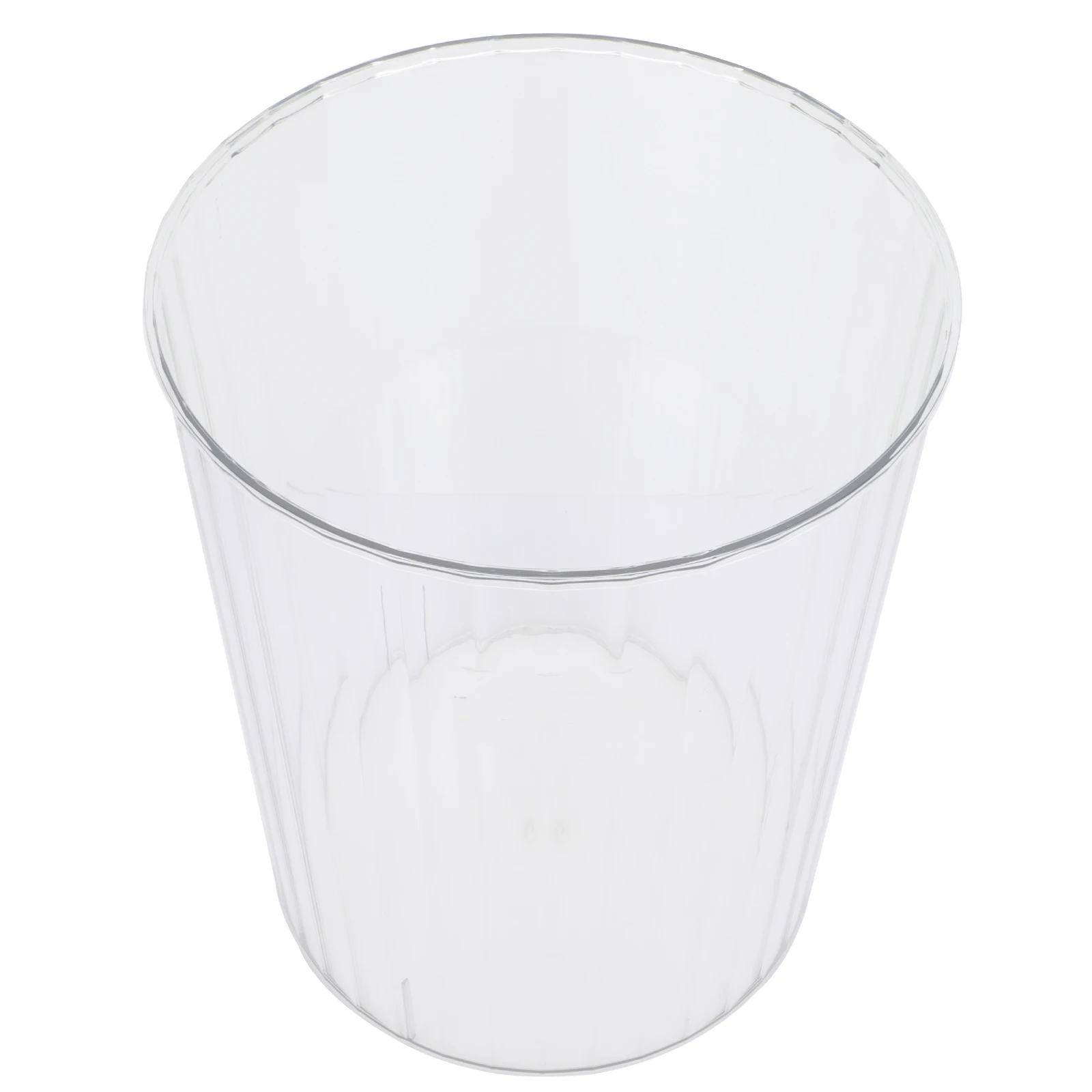 

Trash Cans Transparent Bucket Shaped Garbage Light Luxury Pail Wastepaper Basket Modern Office