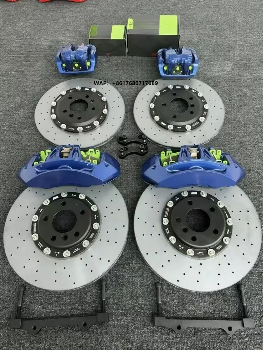 Customized Racing Brake Kit Big 6 Piston Brake Caliper 380 400 Disc New Aluminum Carbon Fiber for F10 520D G30  Golf R