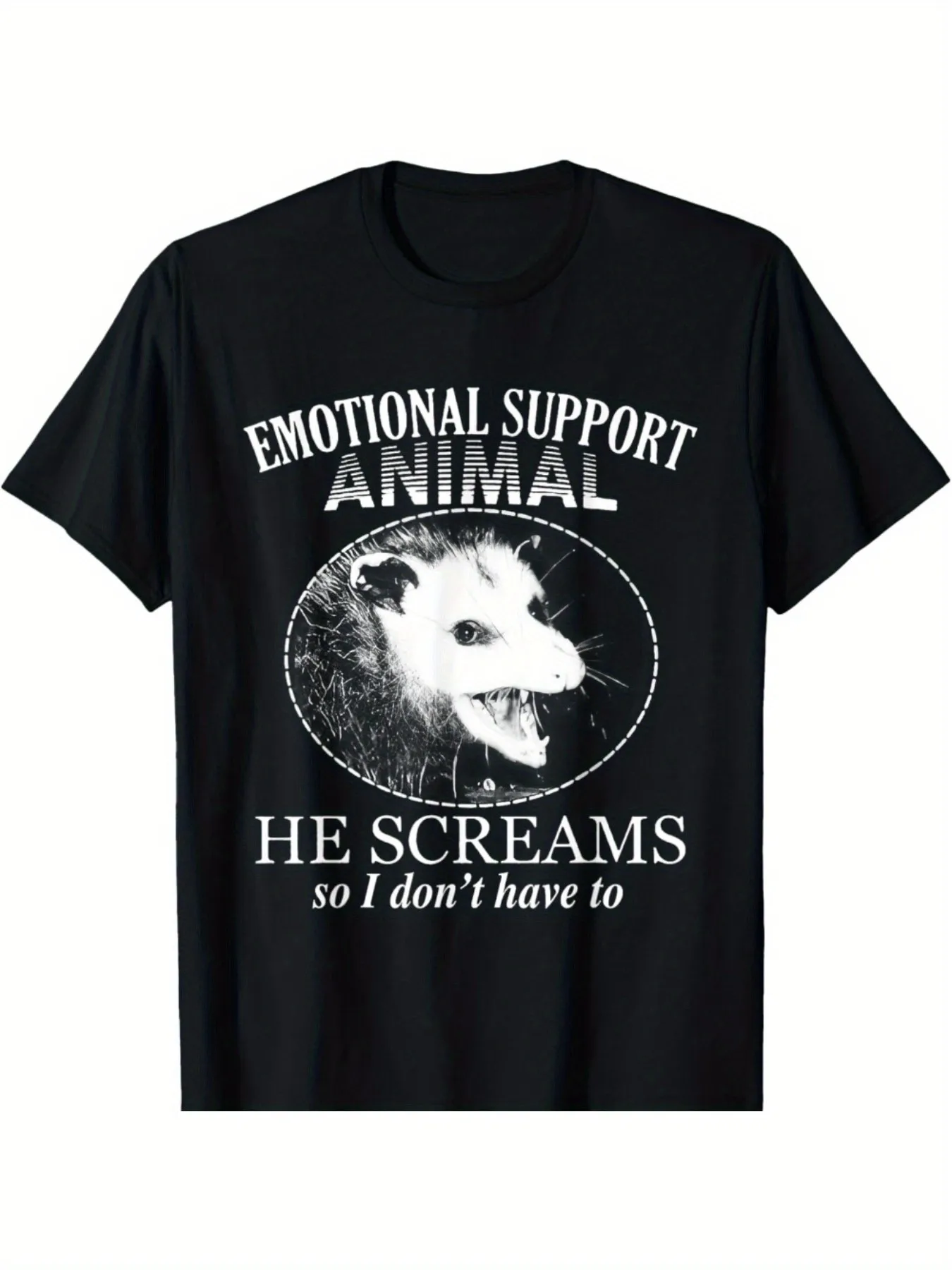 

LocalFunny Possum Emotional Support Animal Graphic T-Shirt