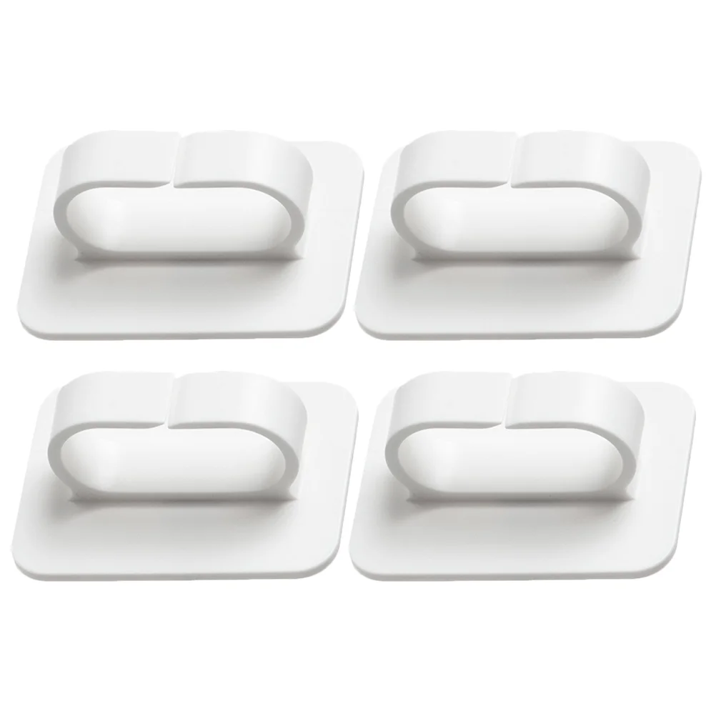 4 Pcs Ring Opening Hook Multi-functional Hooks Bathroom Wall Outdoor Adhesive Towel Racks Sticky Key for Heavy Removable Holder
