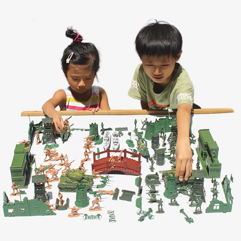 330-Piece Playset Toy 4cm Soldier Army Men Action Figures toy for kids