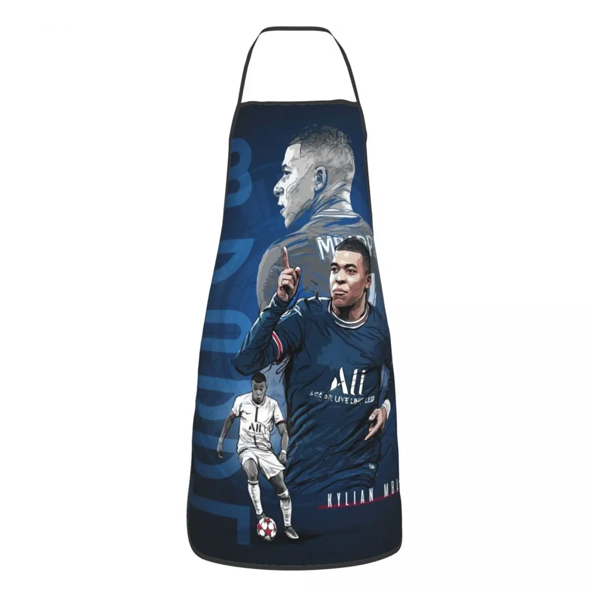 Football Mbappes Funny Aprons for Women Men Soccer Gift Adult Unisex Kitchen Chef Bib Tablier Cuisine Cooking Baking Painting