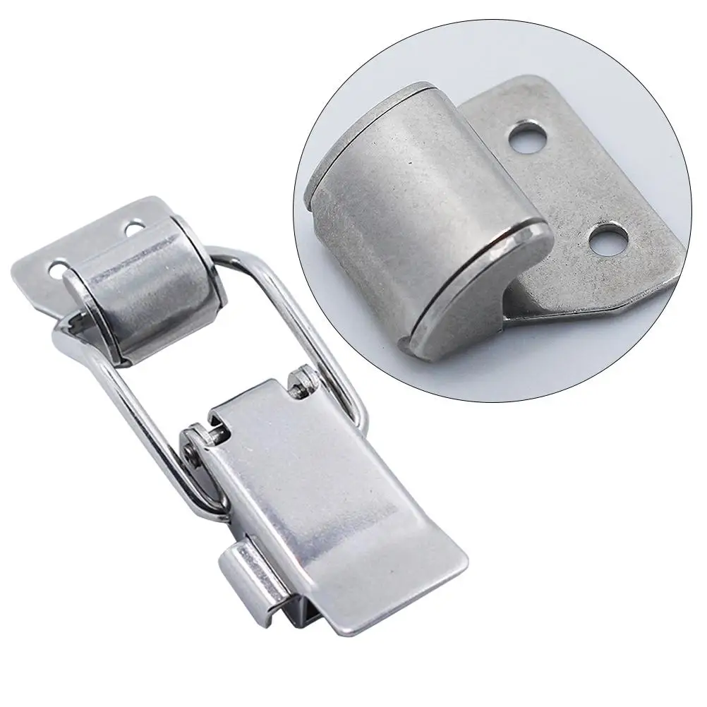 

2Pcs Spring Buckle Toggle Latch Clamp Quick Release Heavy Duty Stainless Steel Adjustable Self-locking Buckles Lever Latches