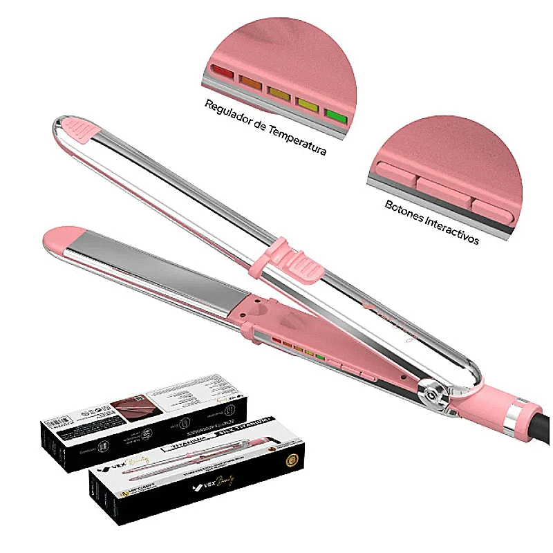 2-in-1 Hair Straightener and Curler, 1 Inch Professional Ceramic Ionic Flat Iron with 110V Voltage, Fast Heating Up Technology, Anti-Frizz & Scald-Proof Design, Salon-Quality Smooth Hair Results for Daily Styling, Home Use and Personal Grooming view 5
