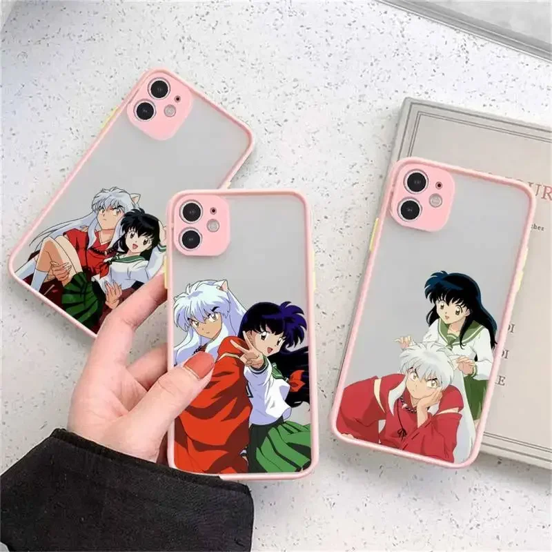 Inuyasha anime manga Phone Case matte transparent For iphone 14 11 12 13 plus mini pro max cover