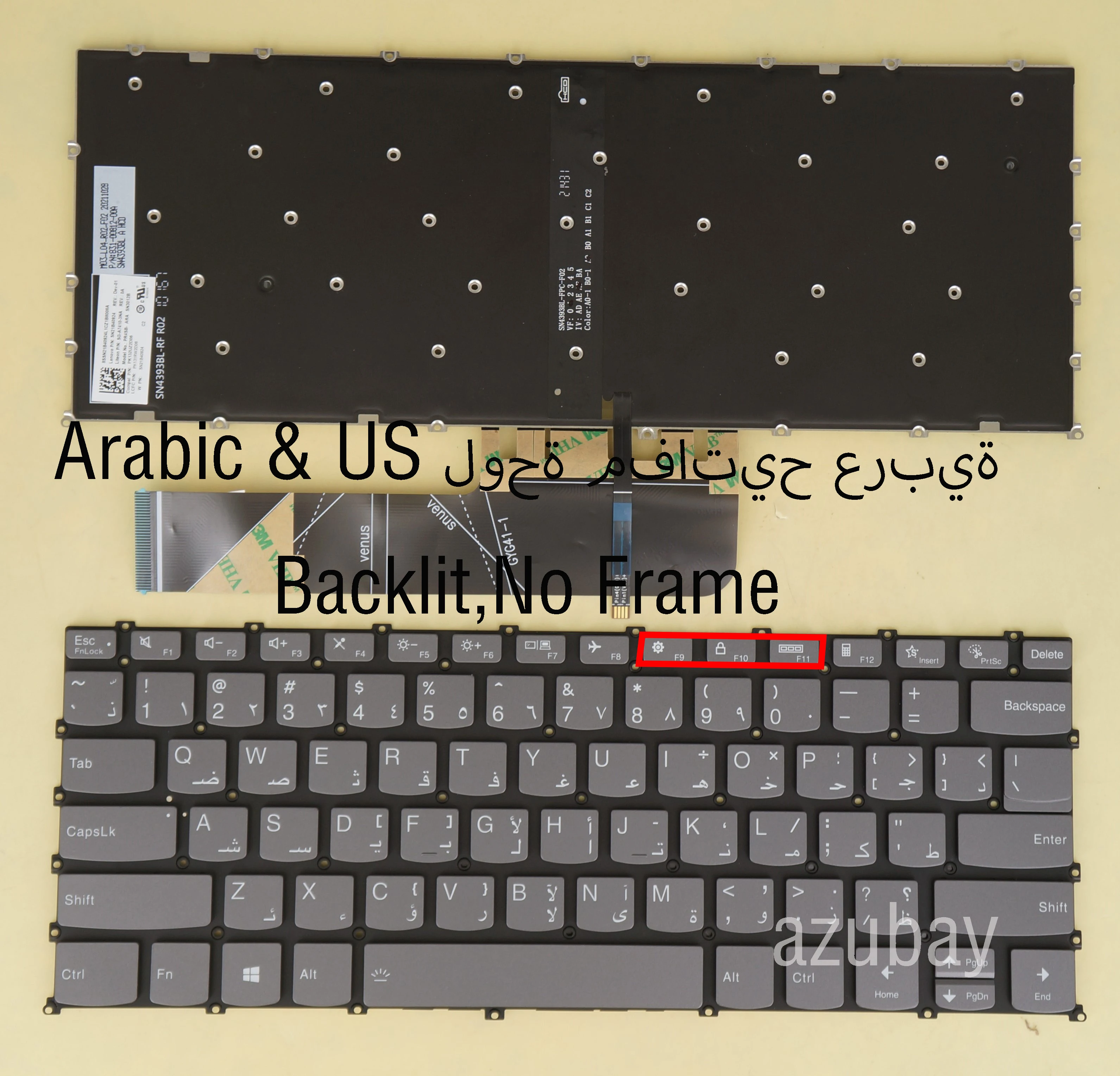 Teclado Retroiluminado para Lenovo IdeaPad 3-14ALC6