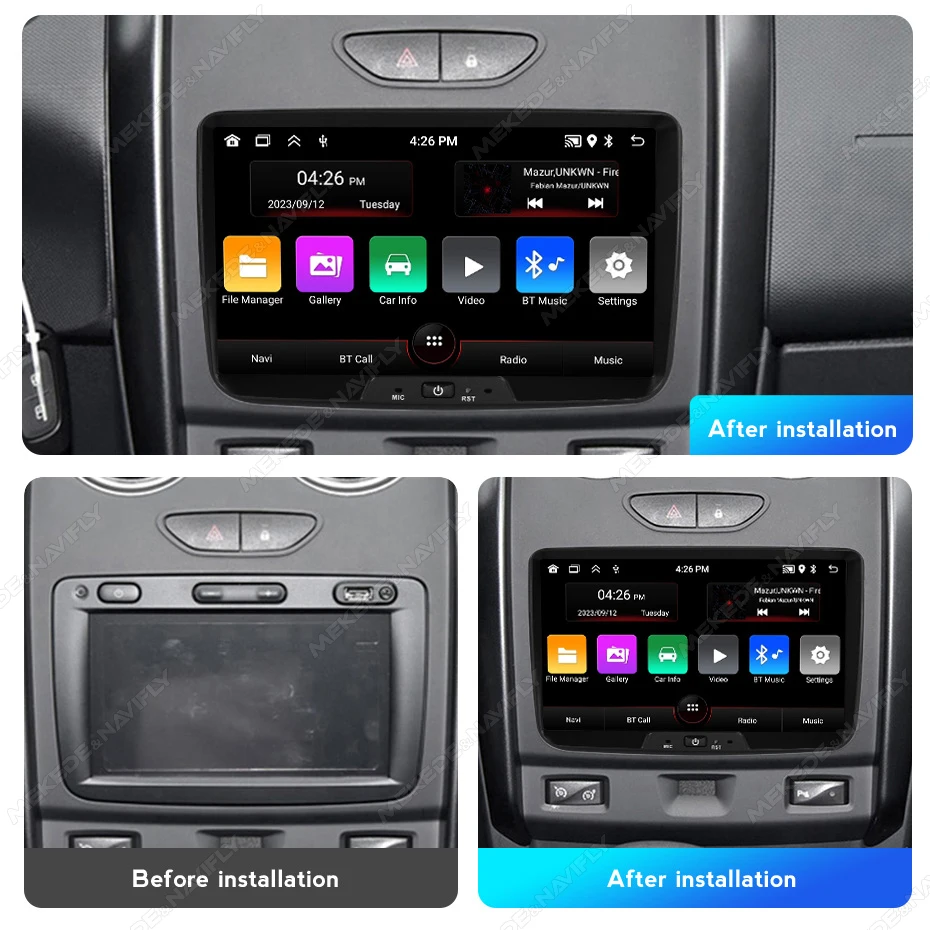 8 Inch Touch Screen Car Radio for Renault Dacia Duster Logan Sandero Lodgy Lada Xray Captur Dokker Carplay Auto Multimedia GPS