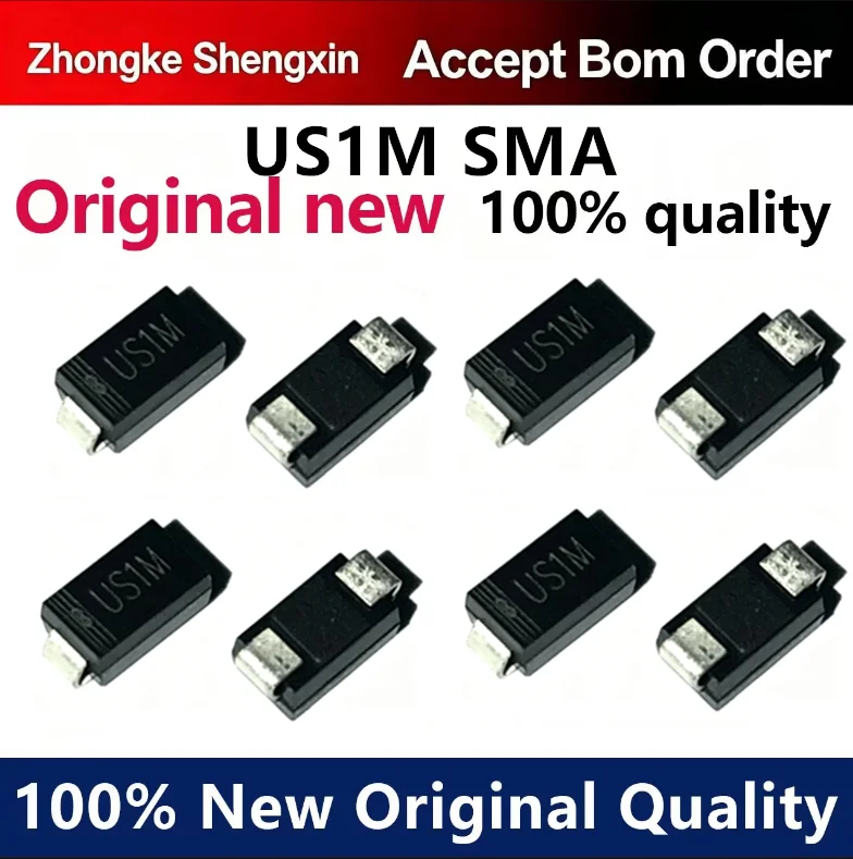 （5pcs-10pcs）US1M SMA patch HER107 UF4007 fast recovery diode 1A 1000V