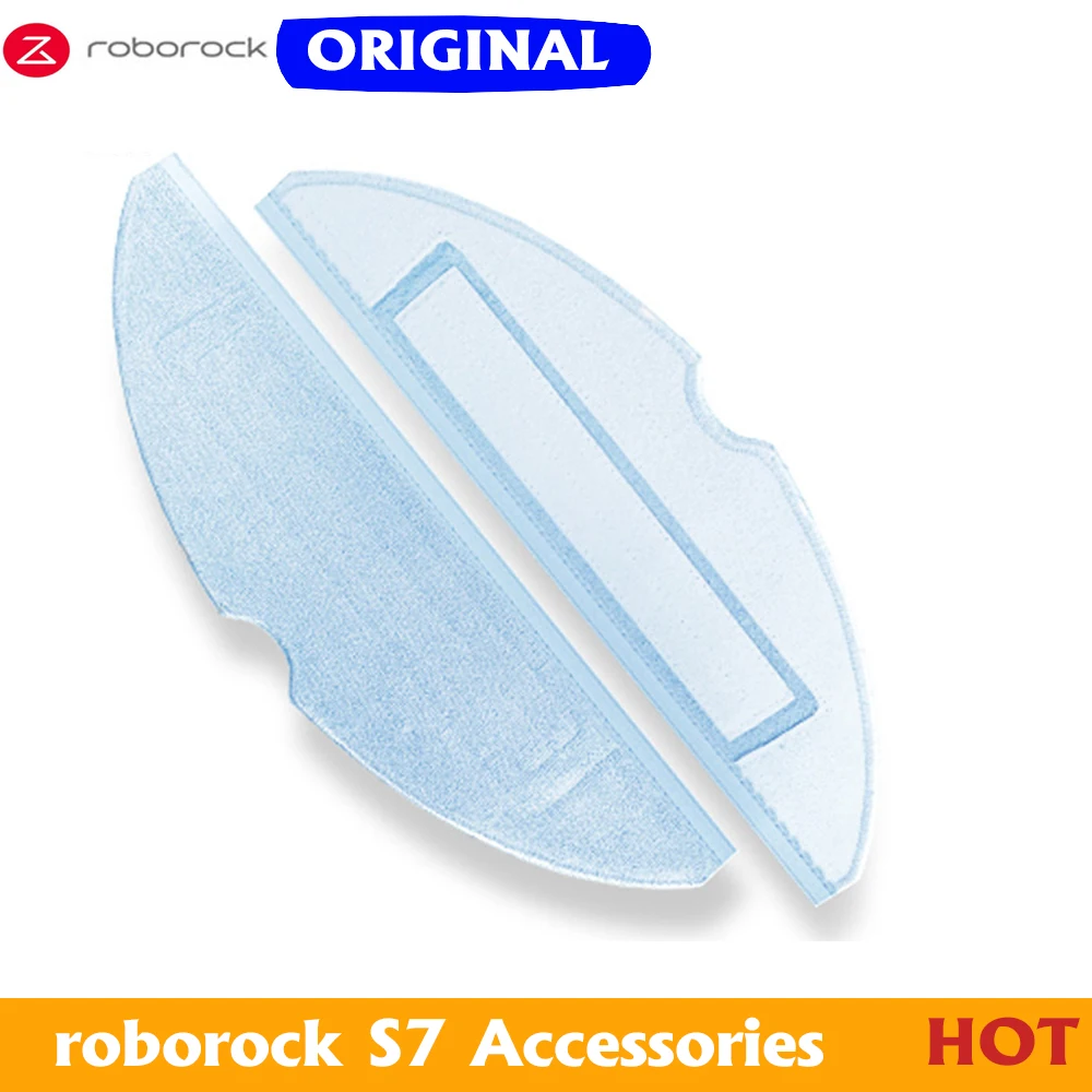 روبوروك-مكنسة كهربائية روبوت أصلية ، S7 Plus ممسحة قماش ، قطع غيار ، امتصاص الماء ، ملحقات S7 ، أزرق