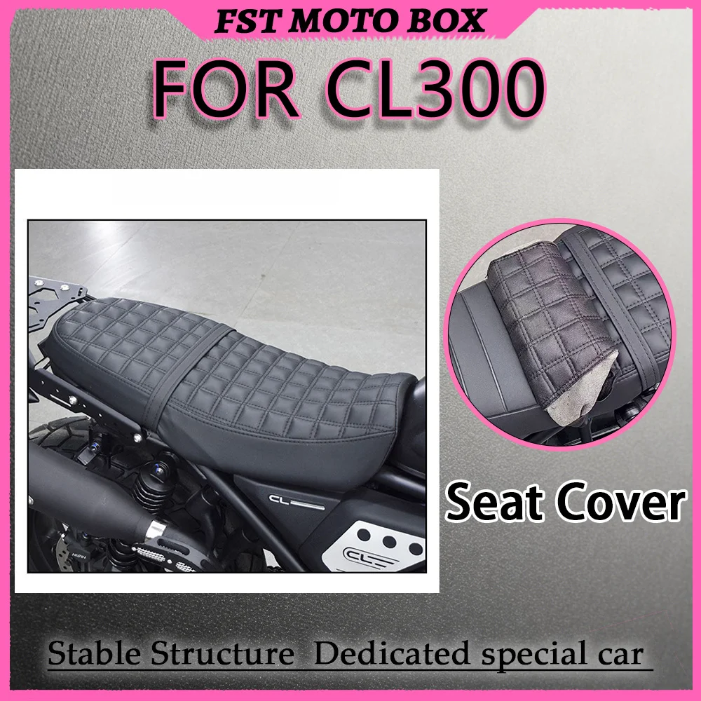 FOR CL300 Thickened Seat Cover Soft Retro PU Leather Double Seat Cushion UV Protection Direct Fit Accessory for Enhanced Comfort