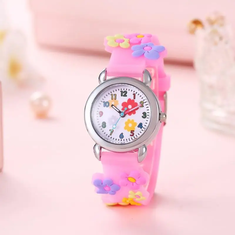 Cartoon flower pattern watch