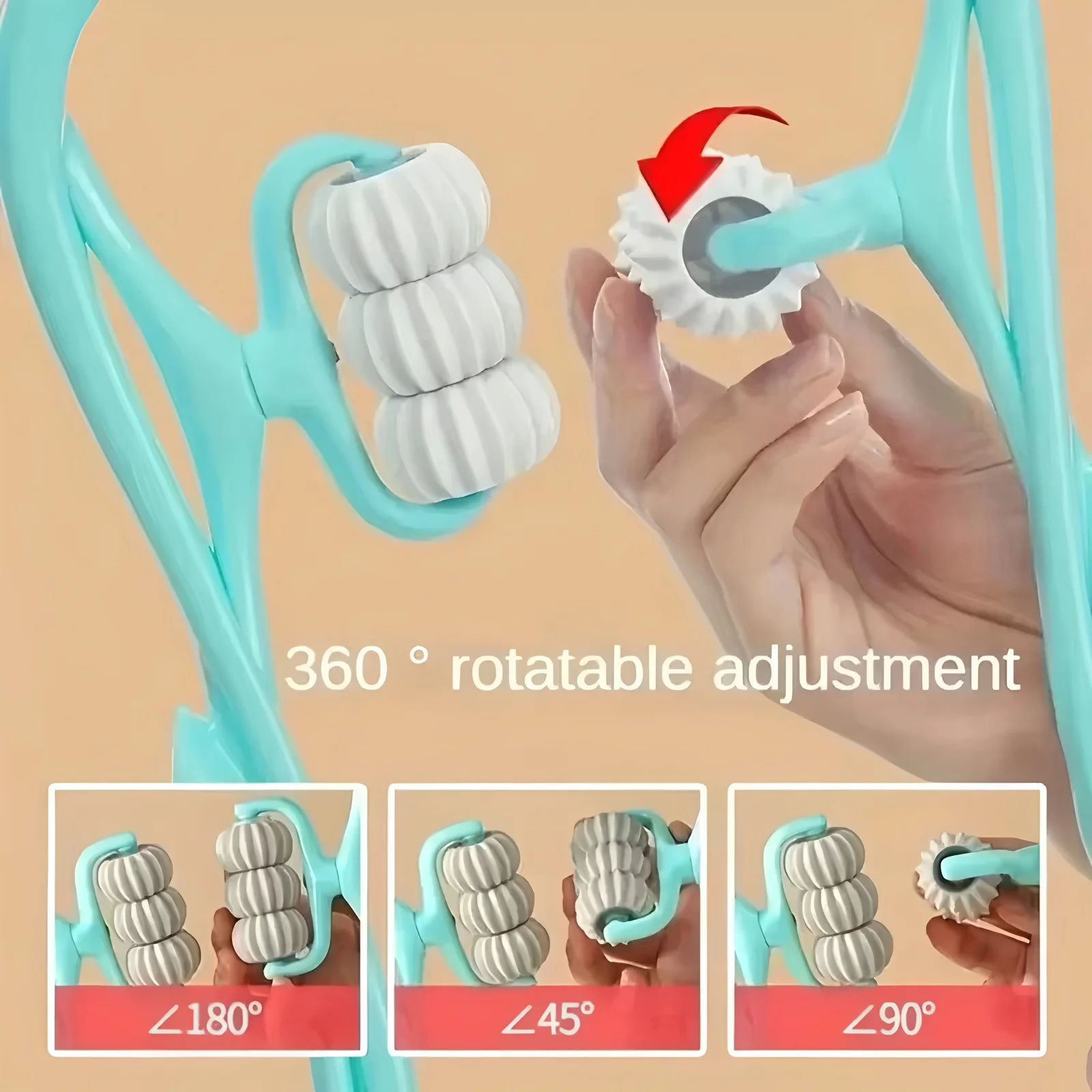 2026 Portable and Easy to Use 1PC Neck Massager, Roller Suitable for Arm, Legs, Back, Shoulder, and Upper Body Relaxer