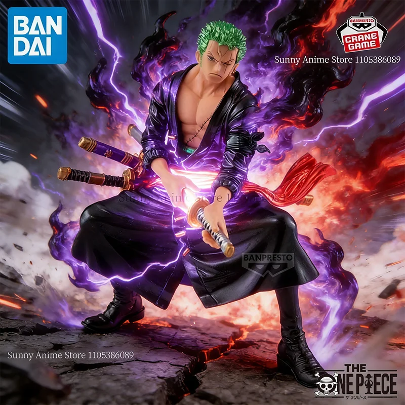 

Bandai Original Banpresto ONE PIECE ZORO KING OF ARTIST RORONOA Action Figures Anime Figuras Ct Toys Juguete Gift Model In Stock