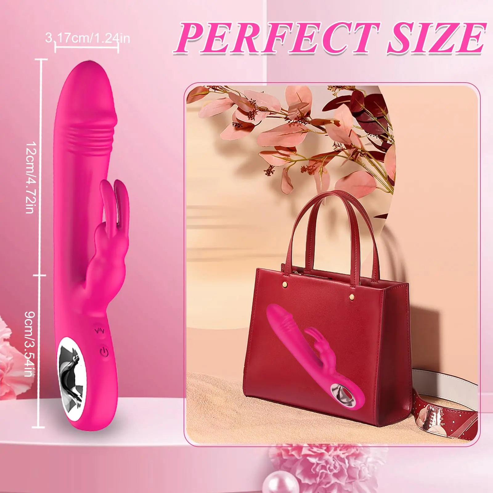 Rabbit G Spot Clitoral Vibrator Dildos, Clitoral Vibrator with 10 Vibration Modes, Realistic Silicone Dildos, Lady Couple Water