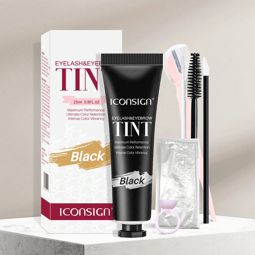 3Colors Eyelash Eyebrow Dye Tint Professional Henna Fast Deying Cream Tattoo Brow Semi Permanent Eyebrows Tint Dye Makeup