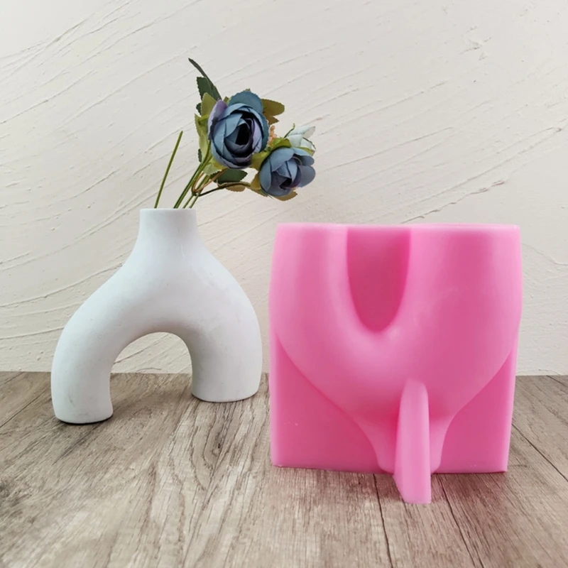 

Arch Shape Flower Pot Silicone Mold Flower Epoxy Resin Casting Mold Succulent Vase Cement Mold Plant Holder Wax Mold