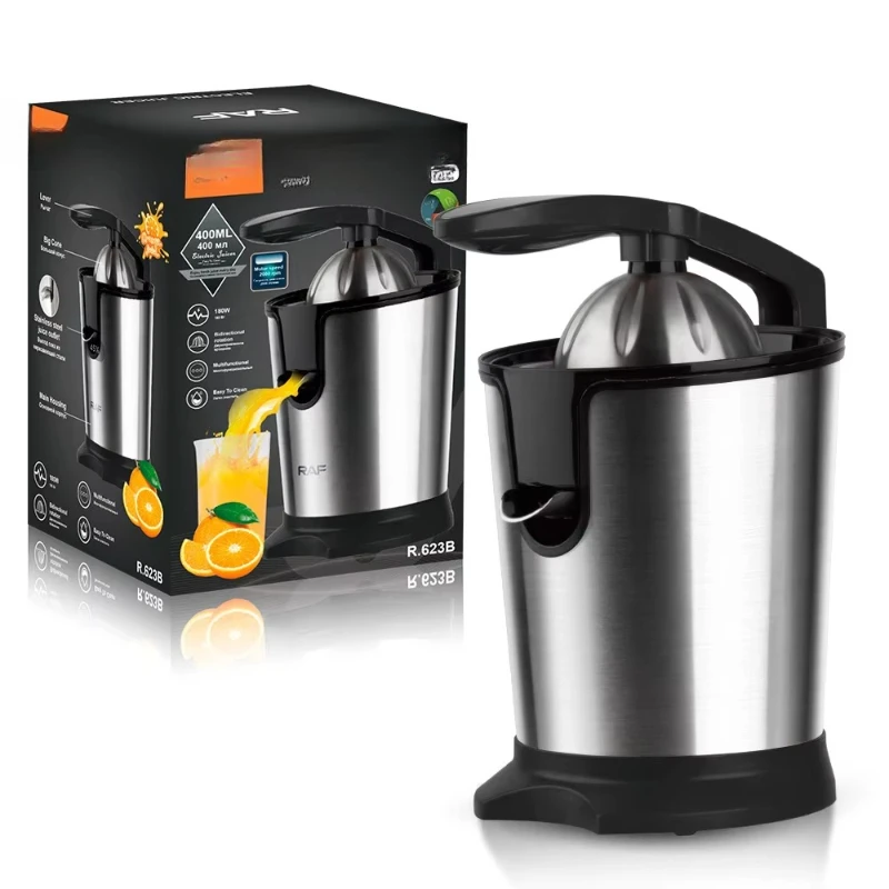 

Automatic citrus juicer, fresh squeeze electric orange juice juicer with separator