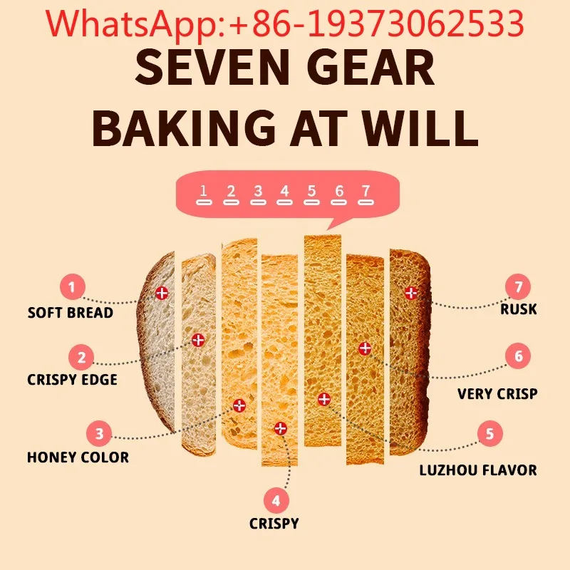 Household Bread Machine, Toaster, Bag, Breakfast Machine, Black, Automatic Outlet, Toaster, Double-sided.