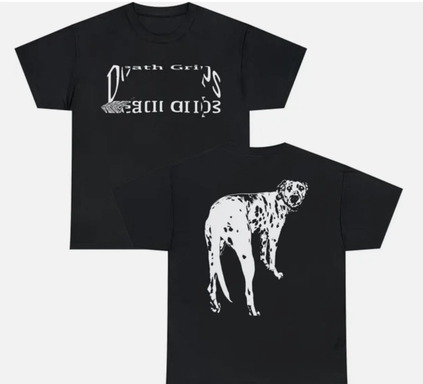 Image of DEATH GRIPS Dalmatian Black T-Shirt Größe S-5XL