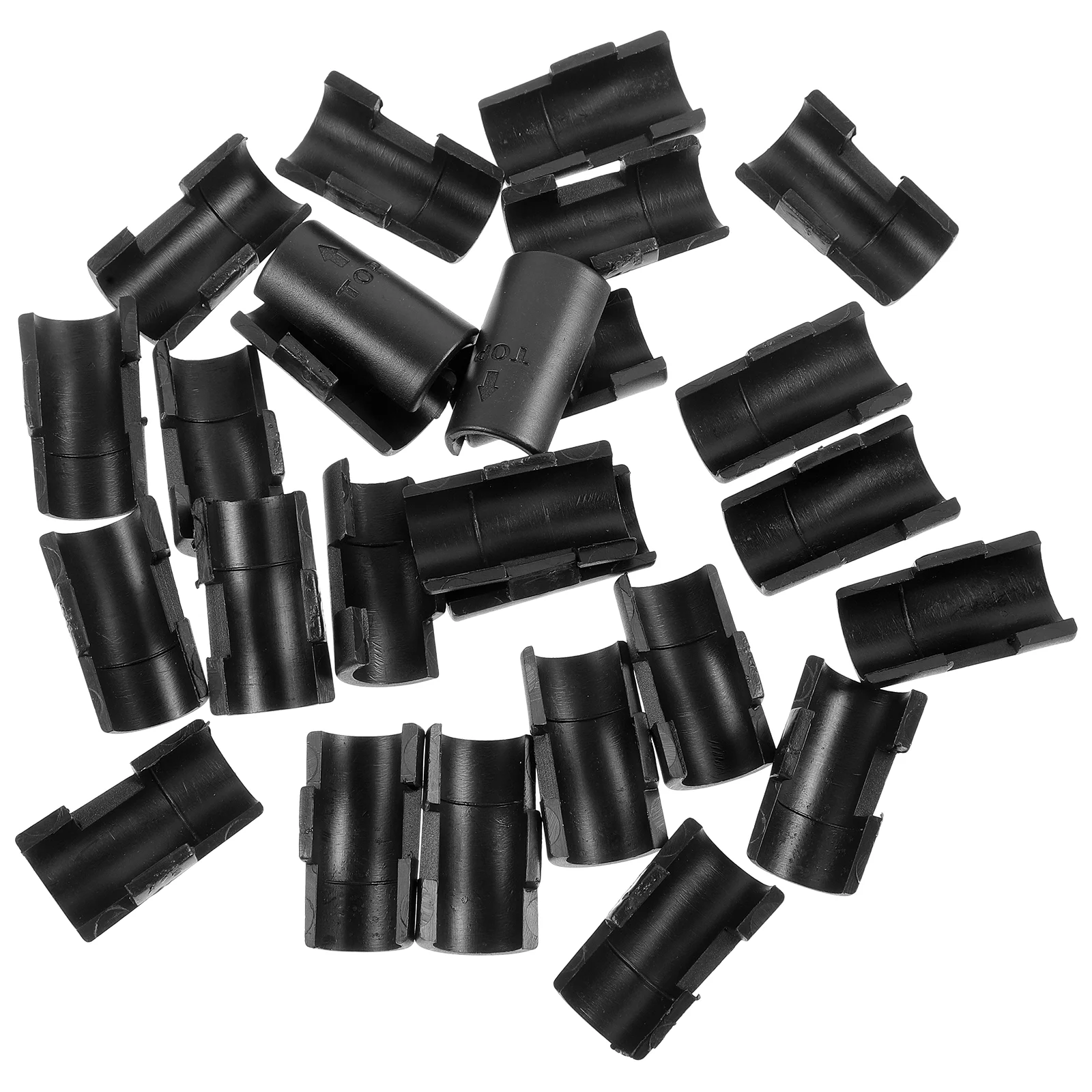 

24 Pcs 13mm Post Wire Shelving Accessories Plastic Clips for Shelf Fasteners Rack