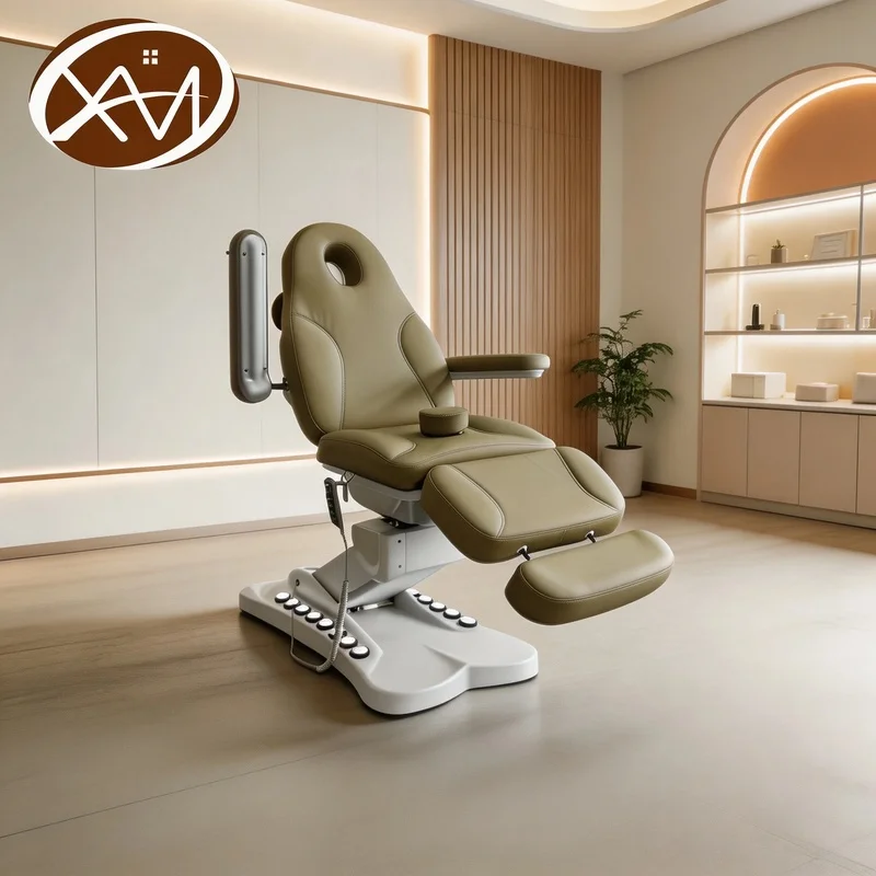 4 Motor Swivel Electric Beauty Bed with One-Button Control Spa Facial Lash Massage Table for Salon