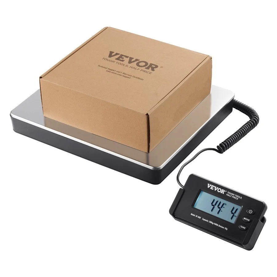 

Digital Shipping Scale 440 lbs x 1.7 oz. Heavy Duty Postal Scale with Timer Tare Function HD LCD Screen Portable Package Scale