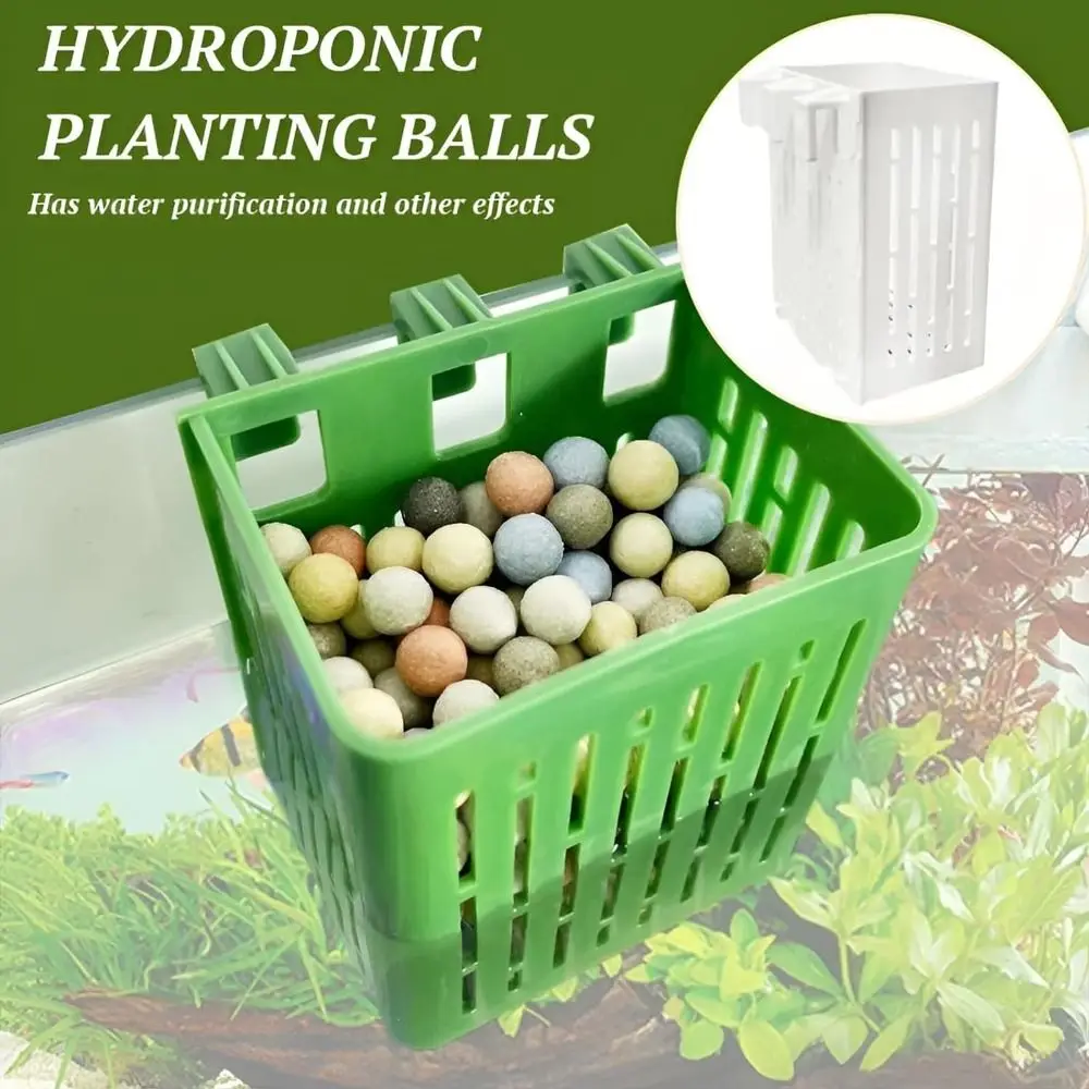 Hydroponic Fish Tank Hydroponic Planting Basket Planted Tank Water Plant Landscape Hanging Aquarium Plant Holder