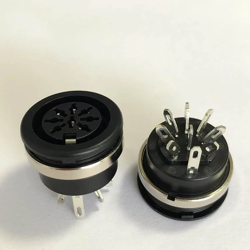 Ds-8-07e medical DS terminal 8P round socket female connector nut threaded aviation head 8-core electromechanical equipment