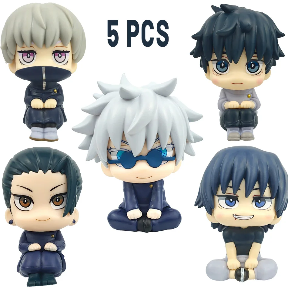 Jujutsu Kaisen شخصيات كرتونية Geto Suguru Gojo Satoru دمية Fushiguro Toji Okkotsu Yuta Inumaki Toge مجموعة ألعاب للأطفال