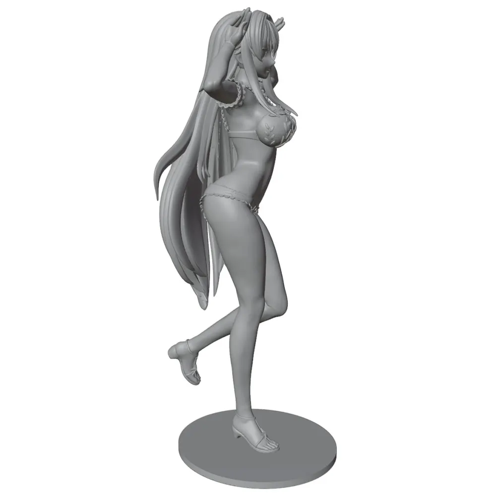 Miniatura de resina 75mm – Figura coleccionista chica playa - imagen 4