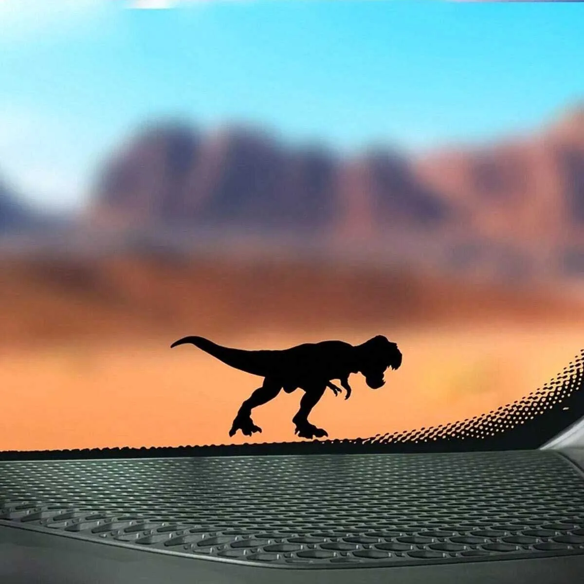 3 Pcs Dinosaur Chase Car Window Sticker, Dinosaur Egg Easter Egg Sticker for Car, Computer, Bicycle, Auto Parts