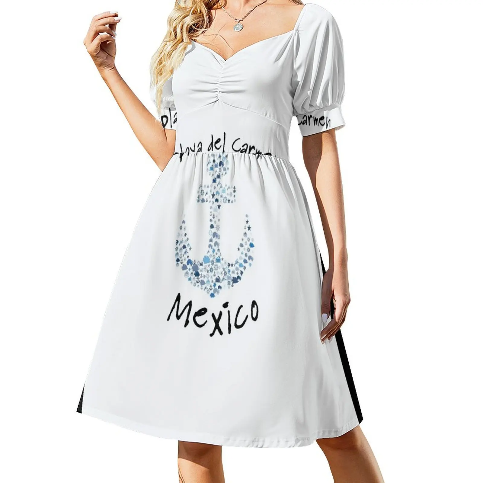 

Playa del Carmen Mexico Short-Sleeved Dress summer dresses women 2025 Party dresses for women