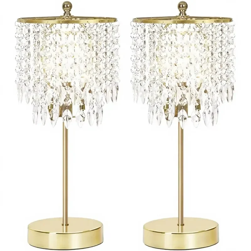 for Modern Touch Sensitive Dimmable Crystal  Desk Lamp Living Room Study Bedroom Friendly  Material