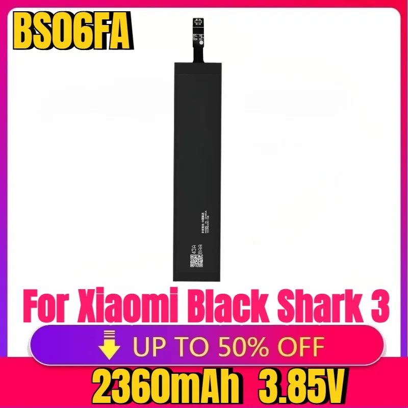 

New High quality replaceable For Xiaomi BS06FA Battery For Xiaomi Black Shark 3 3S BSO6FA High Capacity Battery
