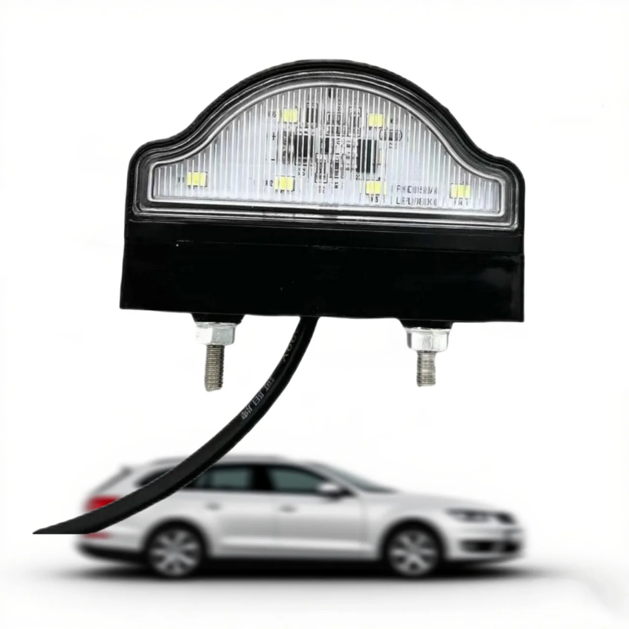 Car LED Number Plate Light 12V/ 24V Easy To Installfor Cars Truck Trailers Wear-Resistant Durable Number License Plate Light