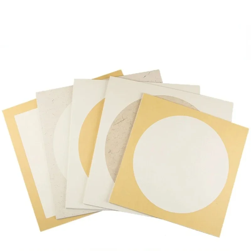 

Thicken Raw Xuan Paper Card Papier Chinese Painting Papier Rectangular Round Soft Card Ripe Xuan Paper Calligraphy Practice