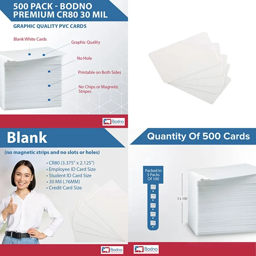 

Premium CR80 30 Mil Graphic Quality PVC Cards