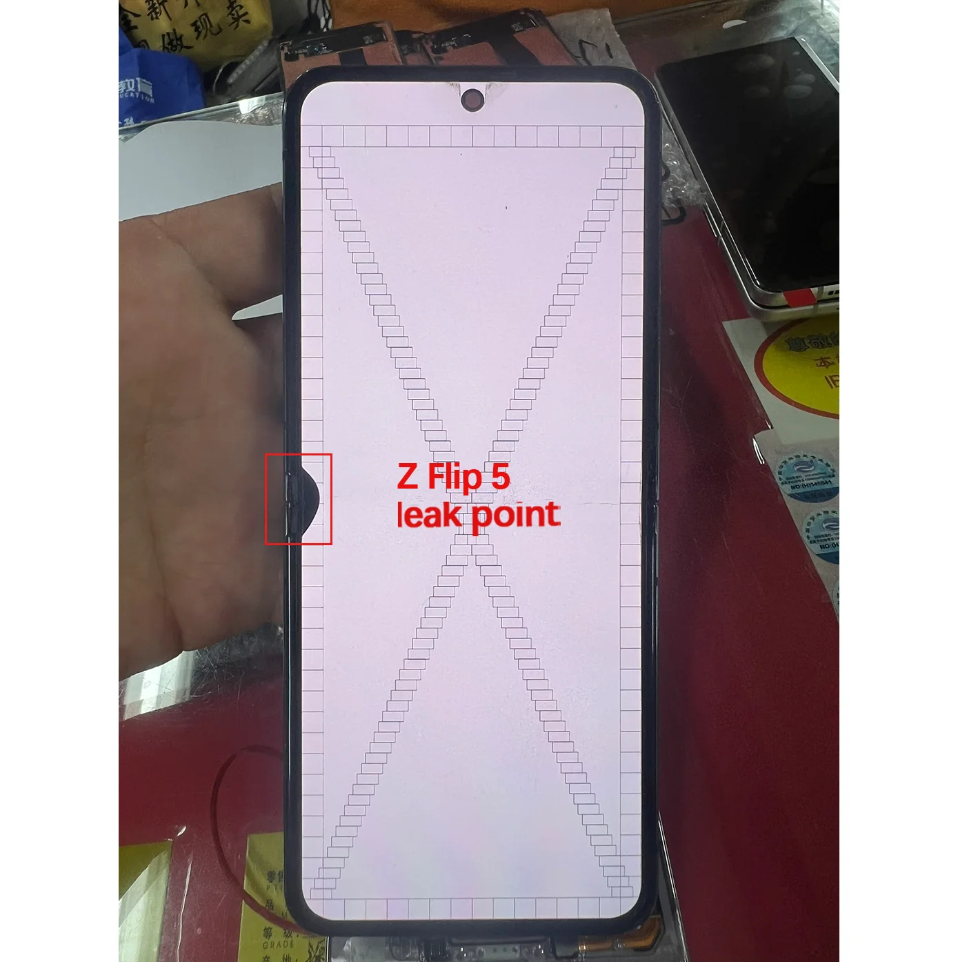 AMOLED has defect LCD For Samsung Galaxy Z Flip5 /F7310/W7024 Display Screen Display Touch Screen With Frame Digitizer Assembly image 3