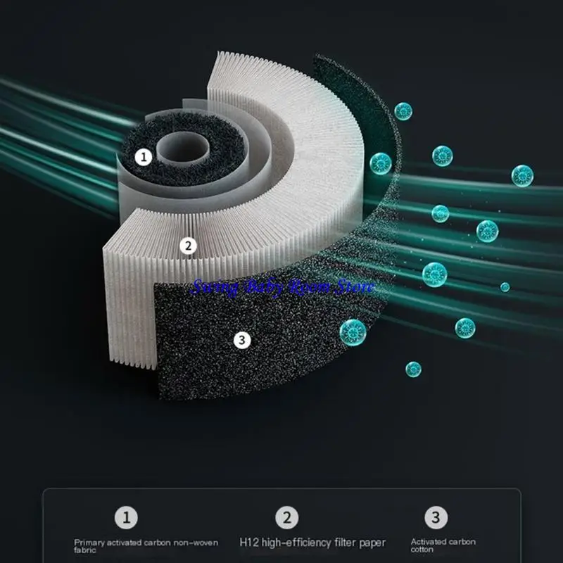 K1ADスモールカーエア浄化器静かな操作静かなフィルターエアクリーナー効果