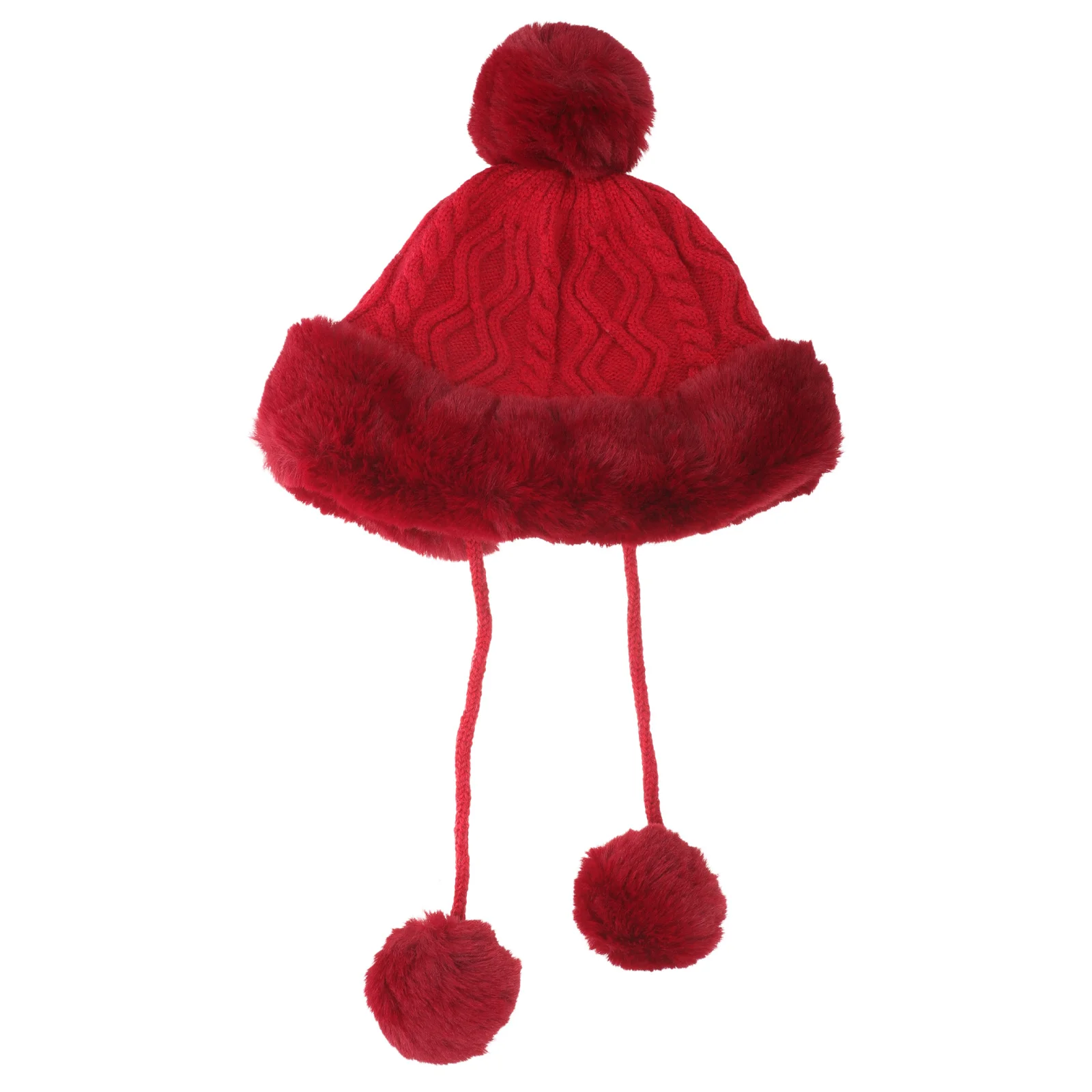 قبعة شتوية دافئة للنساء من البوليستر السميك في الهواء الطلق، قبعة مريحة للتنفس مناسبة للمدرسة والتزلج والارتداء الكاجوال #4