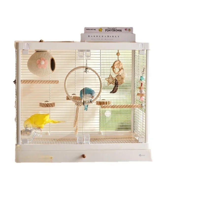 Passaros Palomas Birdcage Accessories Parrot Quail Mochila Bird Nest Feeder Budgie Cover Gabbia Per Uccelli Pet Supplies CY50BC