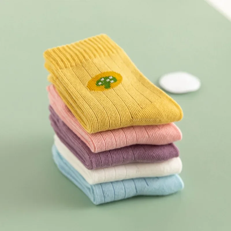 Chaussettes en coton pour enfants, 0-12 ans, garçons et filles, automne, nouveau style