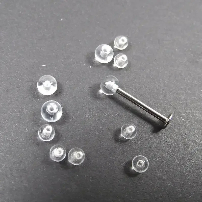 Body Jewelry Replacement Ball - 100pcs Transparent Replacement Spare BALLS Labret