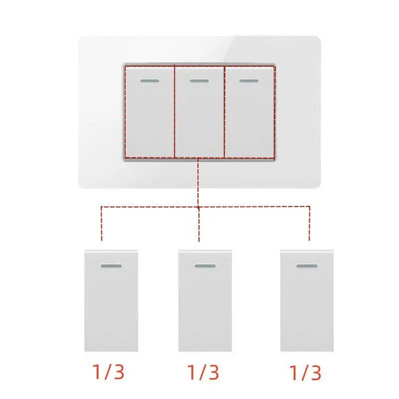 Brazil/Italy/USA PC/ Tempered glass panel wall switch universal USB C socket, Type-C 10W/20W fast charging 118mm*72mm module DIY