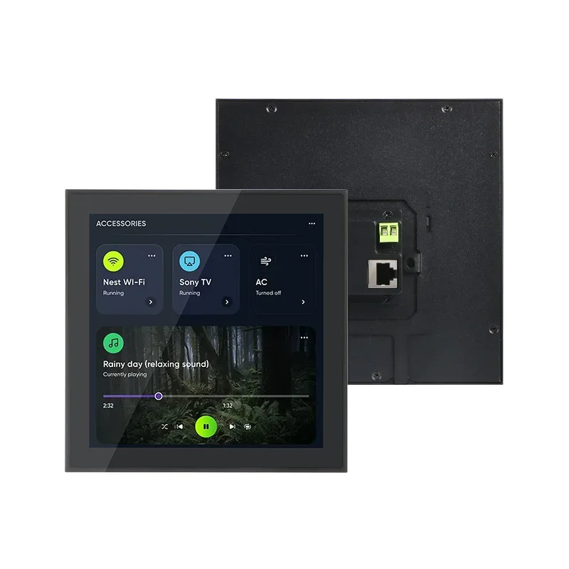 Flush Mount Smart Center Control Panel 7.6 Inch Home Automation Device